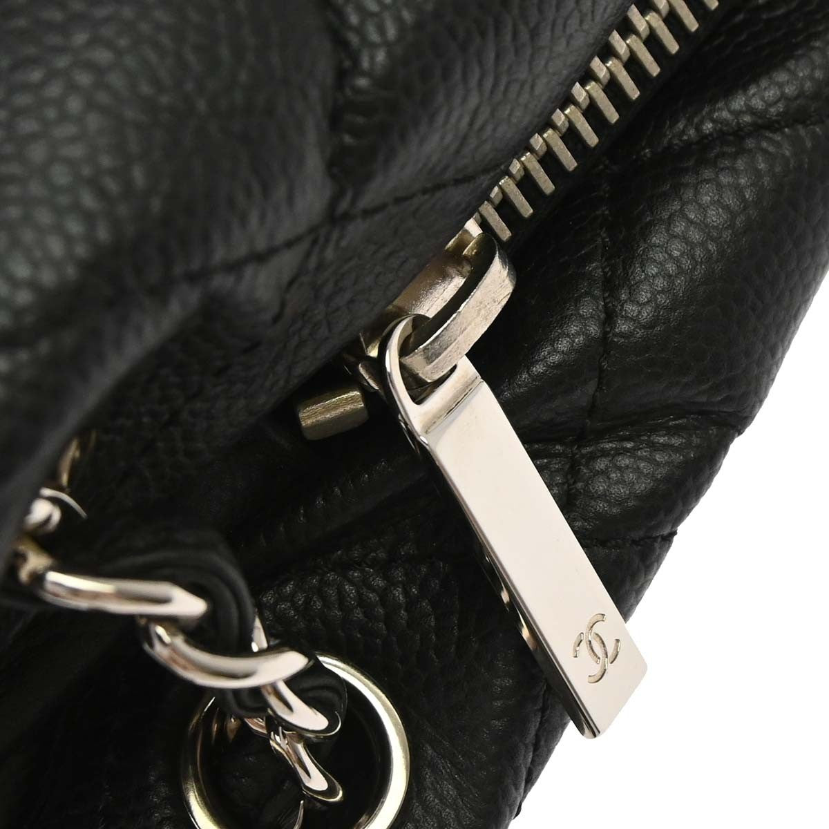 Chanel Timeless Cc Expandable Tote Quilted Caviar Black Leather Tote Bag Bag (Pre-Owned)