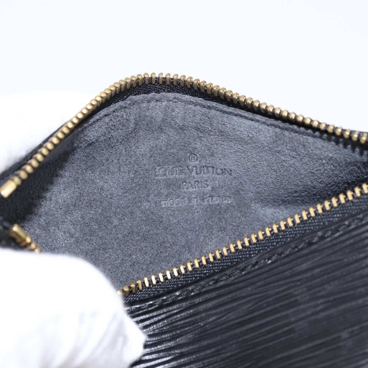 Louis Vuitton Soufflot Pochette Epi Leather Black Leather Clutche & Pouche Bag (Pre-Owned)