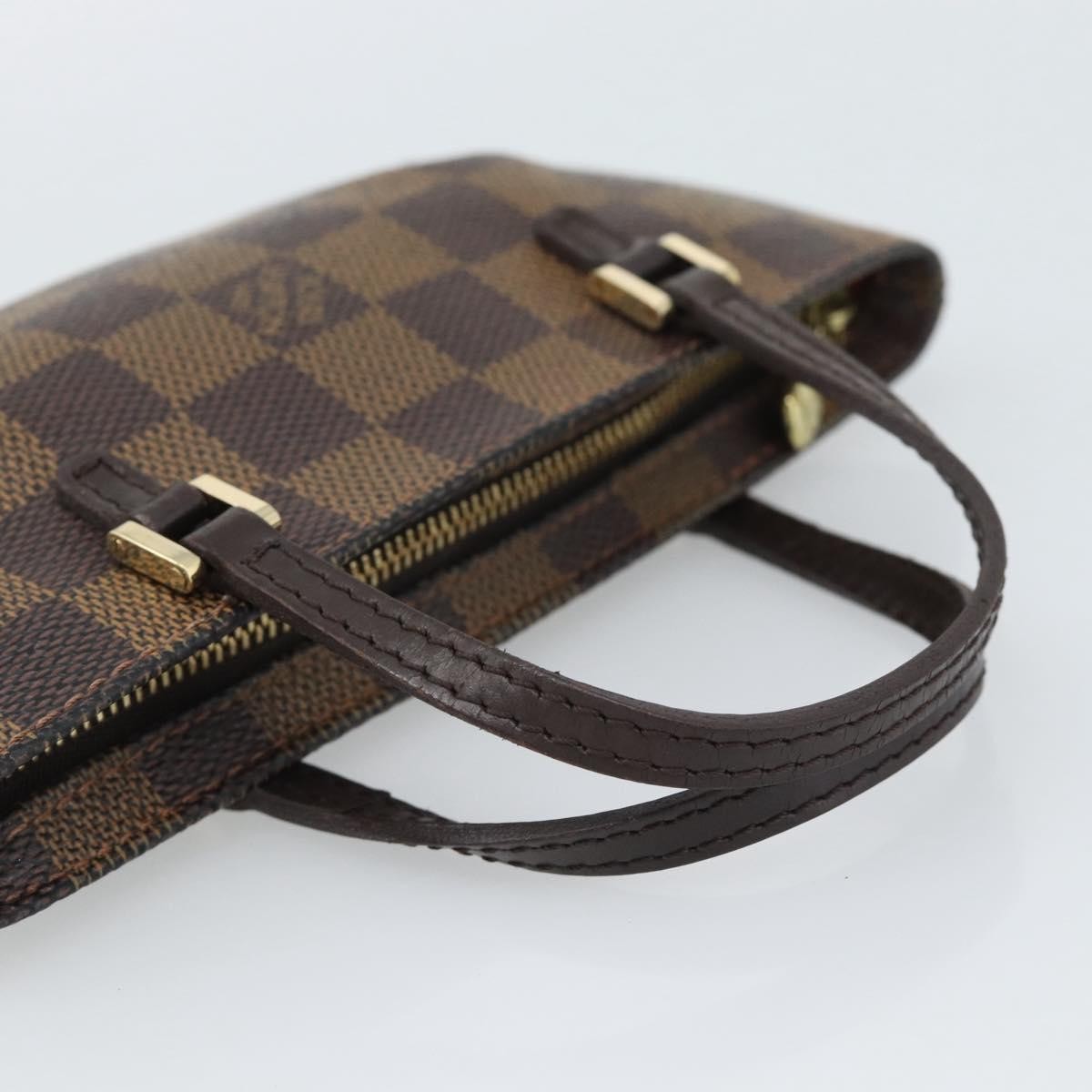 Louis Vuitton Manosque Pochette Damier Brown Canvas Clutche & Pouche Bag (Pre-Owned)