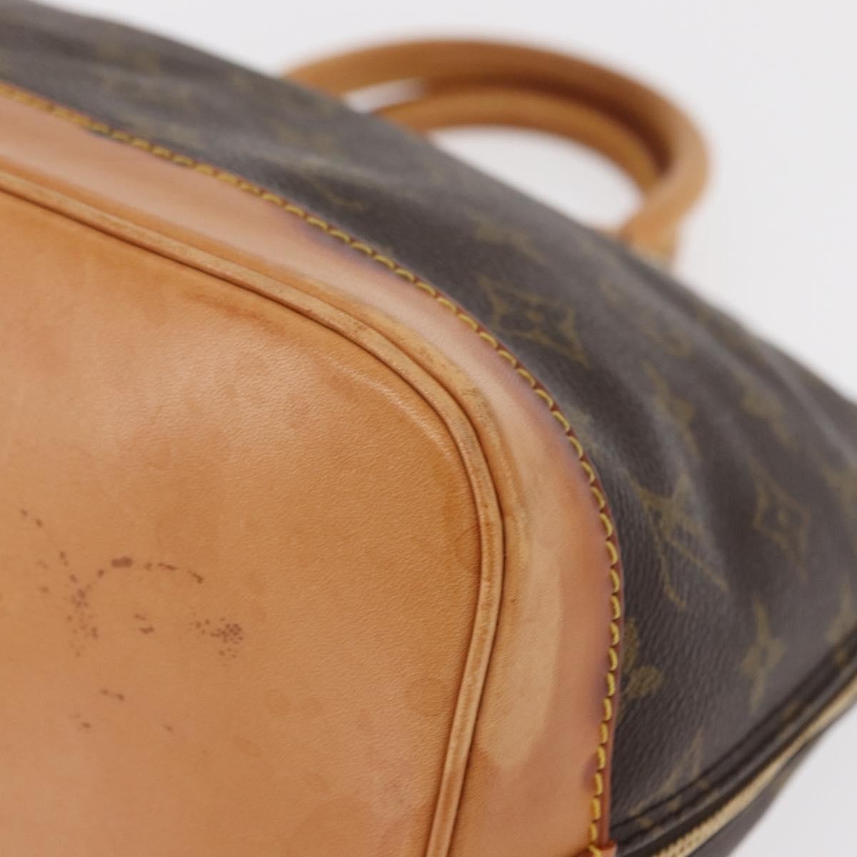 Louis Vuitton Alma Monogram Canvas Brown Canvas Handbag (Pre-Owned)
