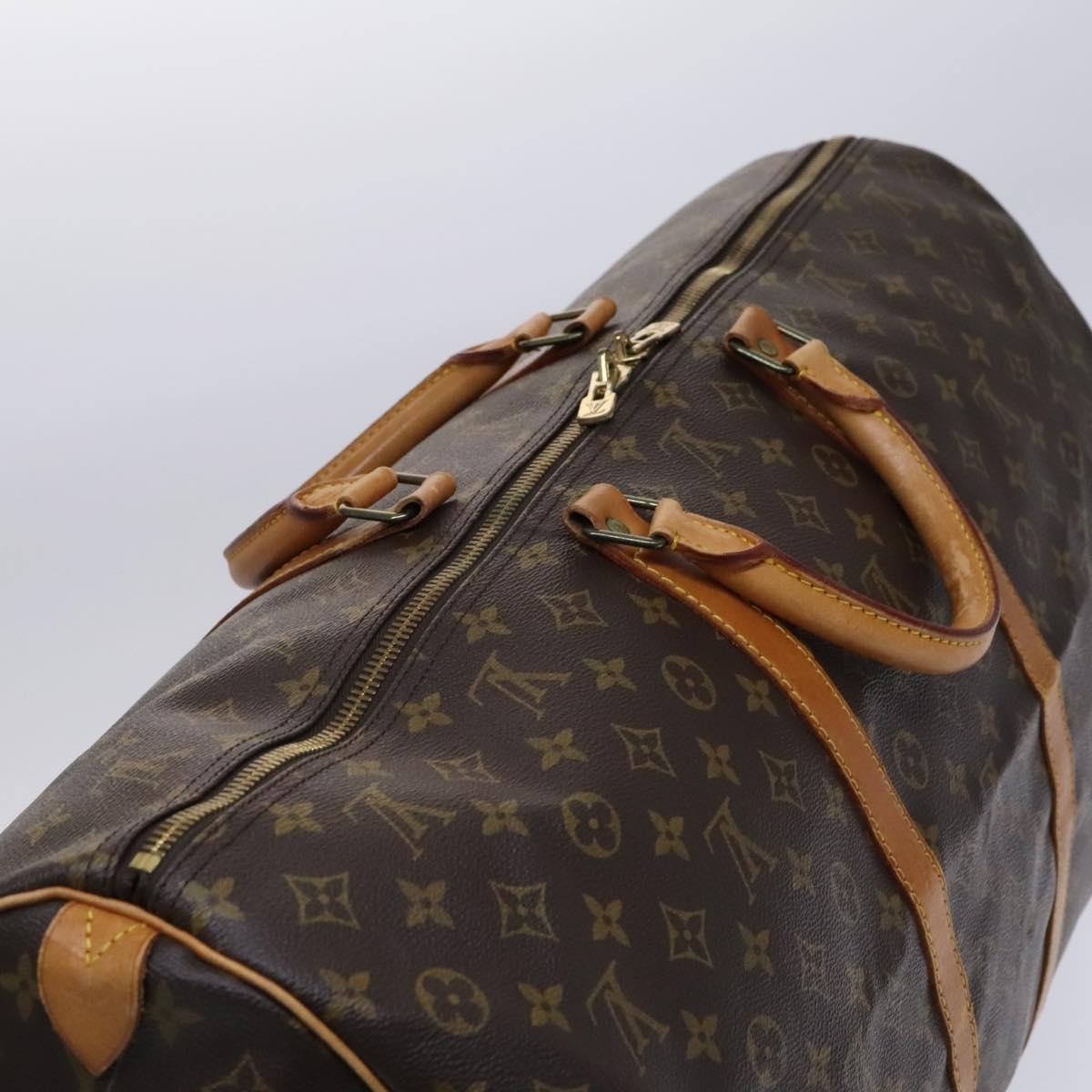 Louis Vuitton Keepall Monogram Canvas Brown Canvas Travel Bag Bag (Pre-Owned)