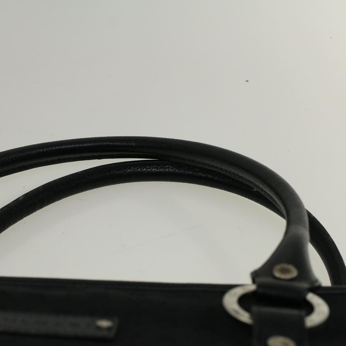 Bvlgari Vintage Canvas Black Canvas Tote Bag Bag (Pre-Owned)