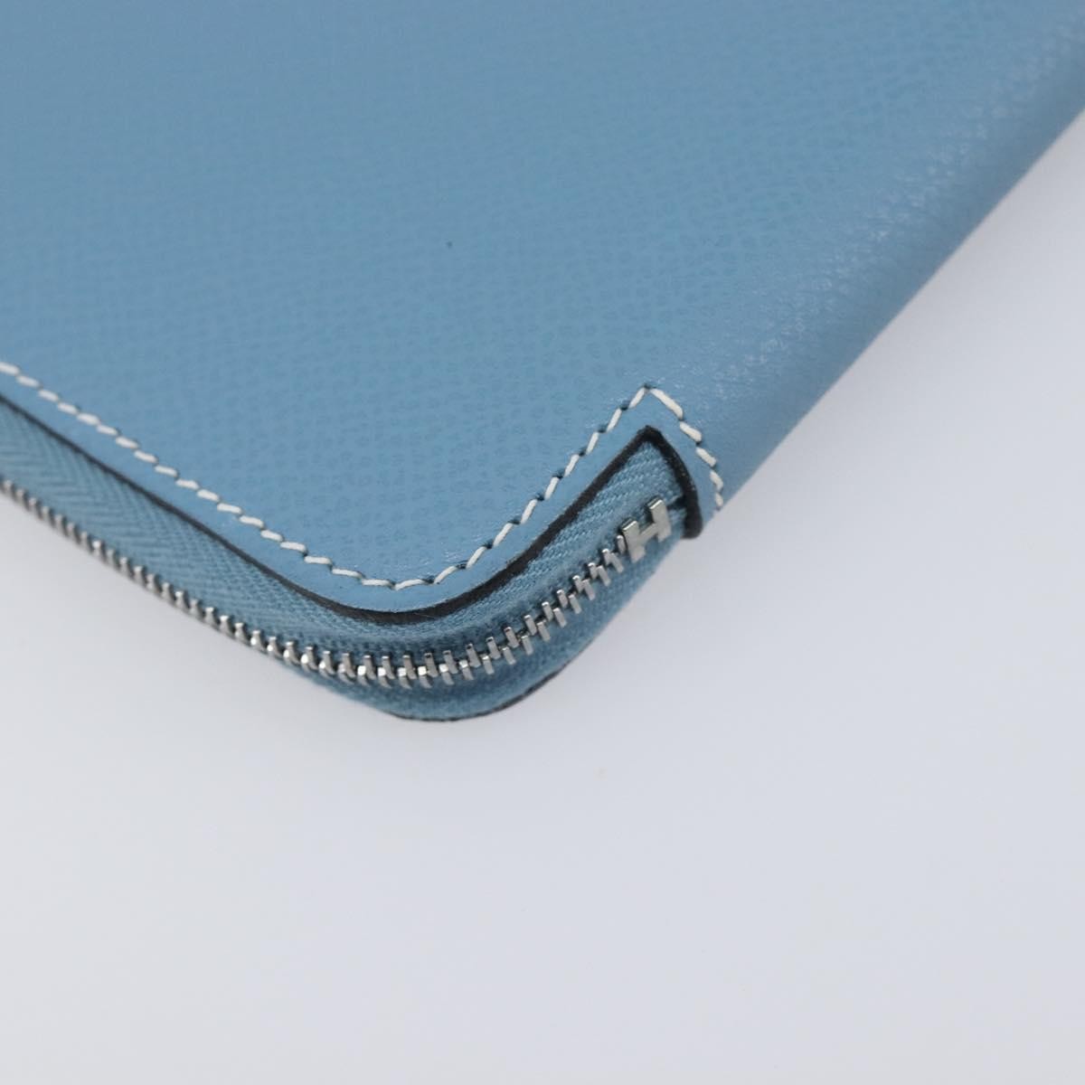 Hermes Vision Ii Agenda Epsom Blue Leather Wallets Accessory (Pre-Owned)
