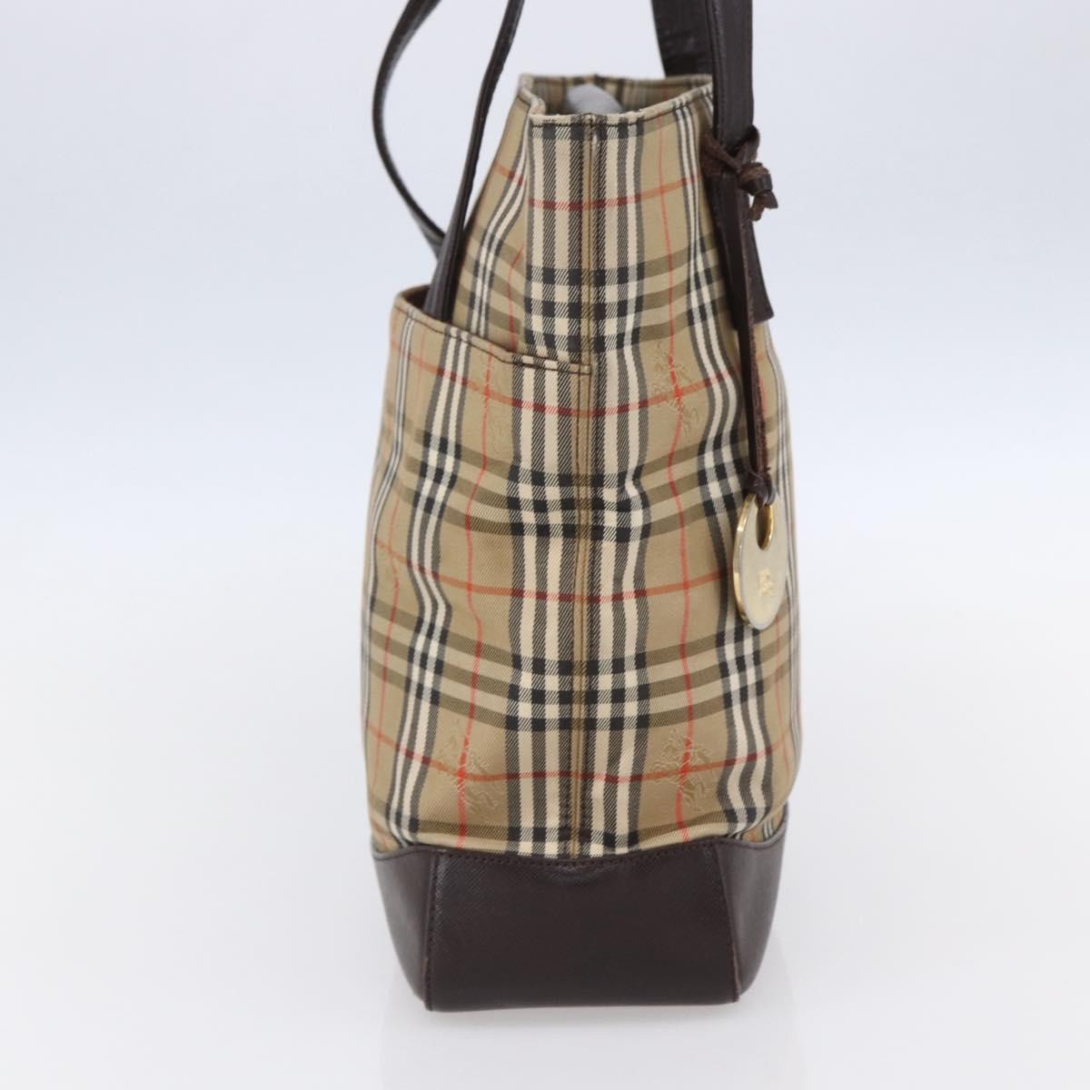 Burberry Vintage Canvas Beige Canvas Tote Bag Bag (Pre-Owned)