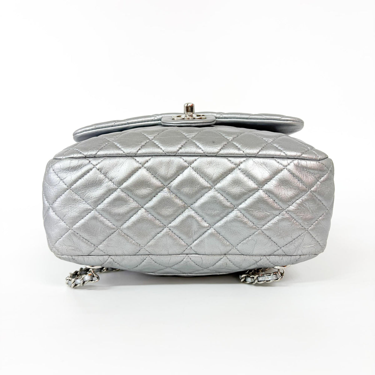 Chanel Backpack In Seoul Metallic Lambskin Metallic Leather Backpack Bag (Pre-Owned)