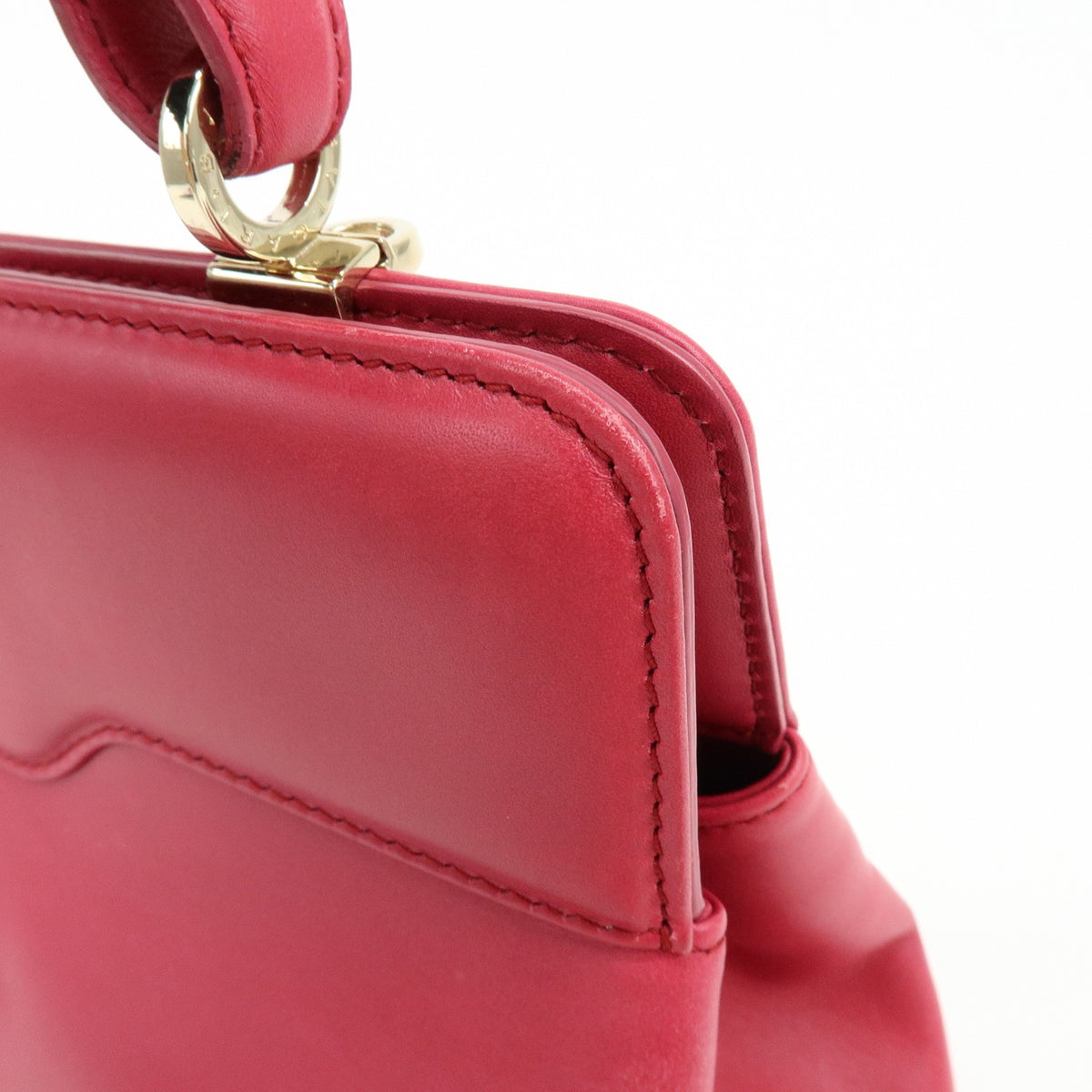 Bvlgari Isabella Rossellini Leather Pink Leather Handbag (Pre-Owned)