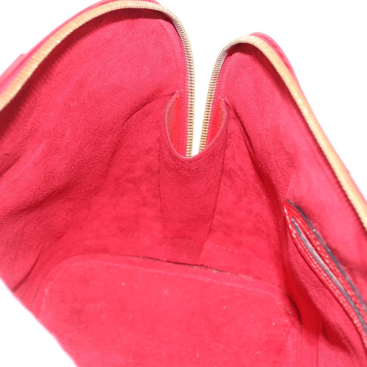 Louis Vuitton Alma Epi Leather Red Leather Handbag (Pre-Owned)