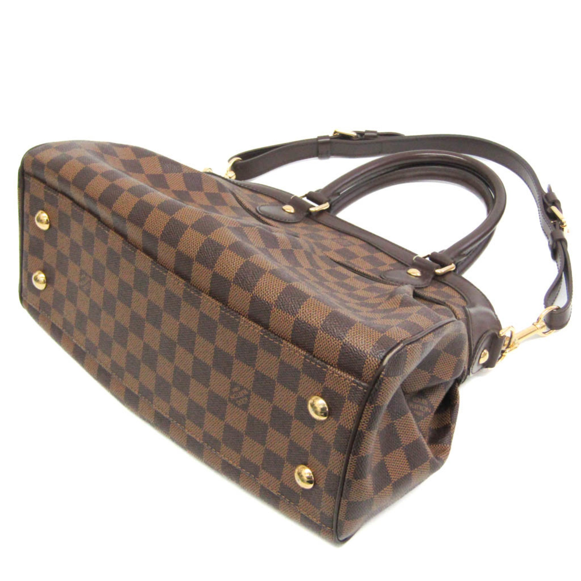 Louis Vuitton Trevi Damier Ebene Brown Canvas Handbag (Pre-Owned)