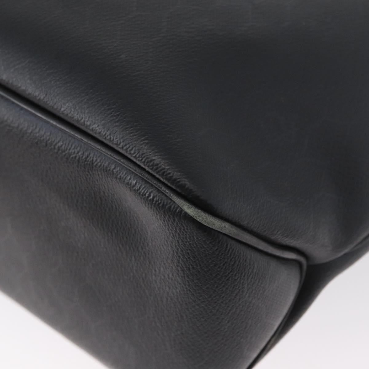 Christian Dior Vintage Honeycomb Canvas Black Pvc Shoulder Bag Bag (Pre-Owned)