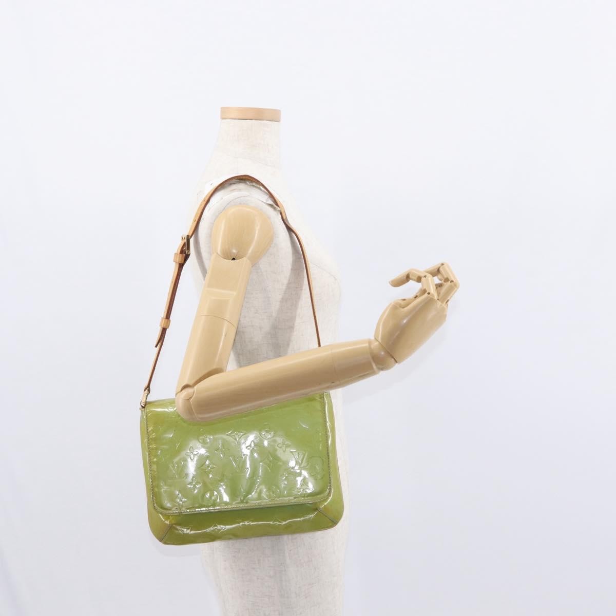 Louis Vuitton Thompson Street Monogram Vernis Blue Patent_Leather Shoulder Bag Bag (Pre-Owned)