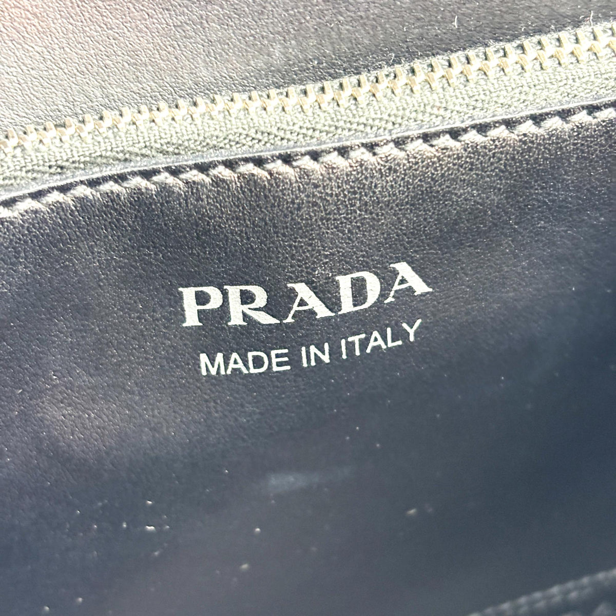 Prada Monochrome Saffiano Leather Navy Leather Tote Bag Bag (Pre-Owned)