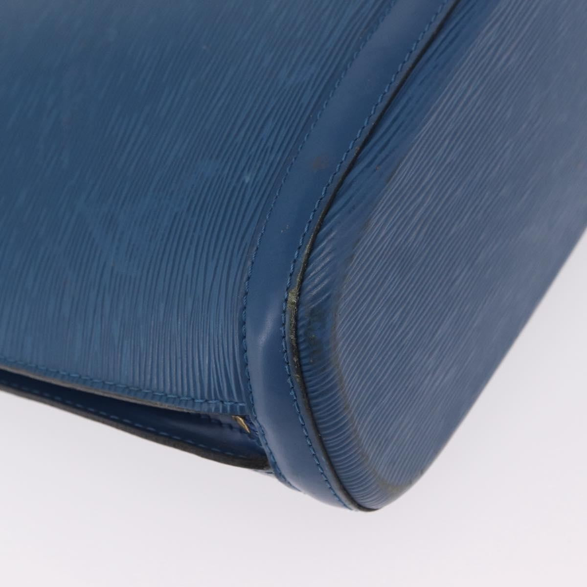 Louis Vuitton Lussac Epi Leather Blue Leather Handbag (Pre-Owned)