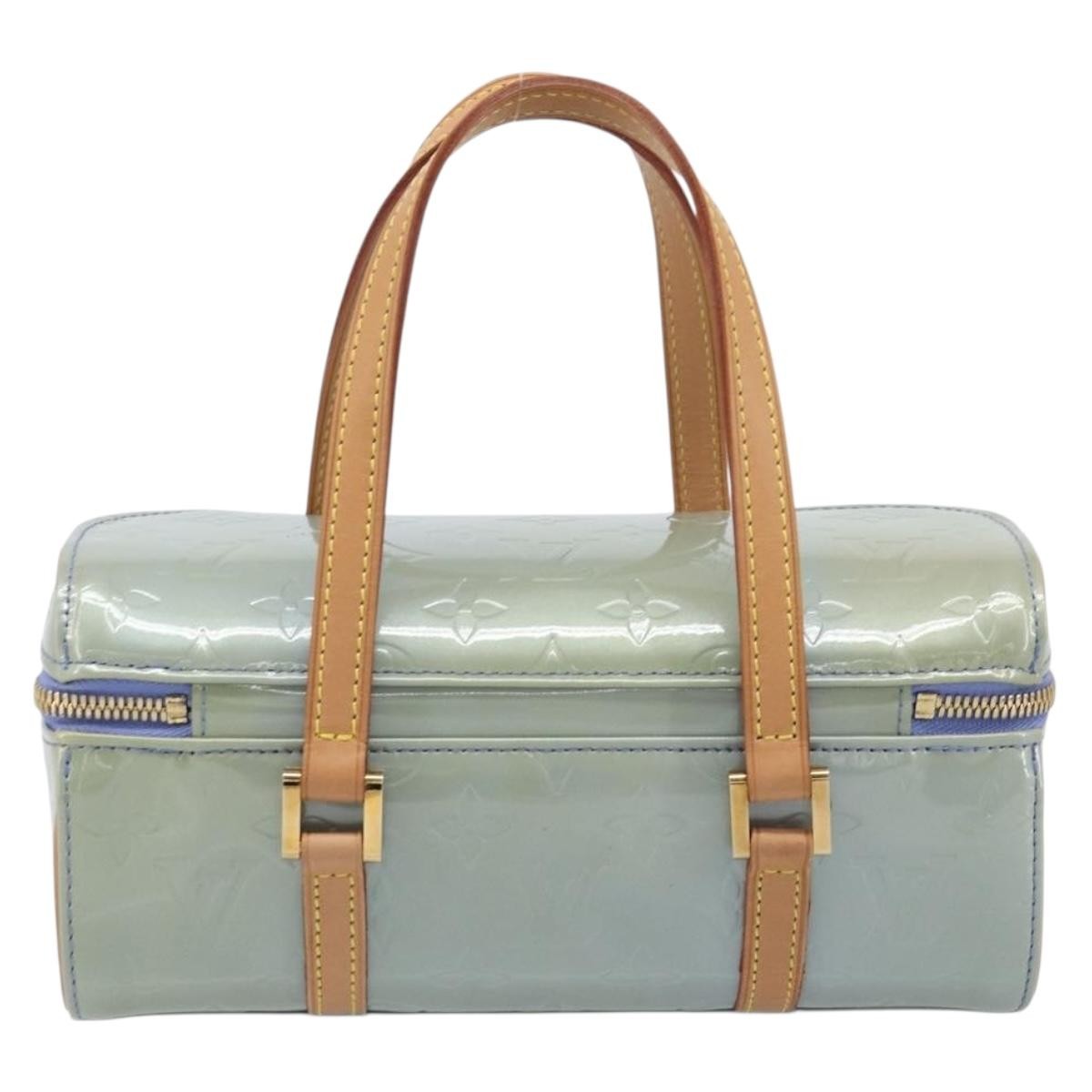 Louis Vuitton Sullivan Horizontal Monogram Vernis Purple Patent_Leather Handbag (Pre-Owned)