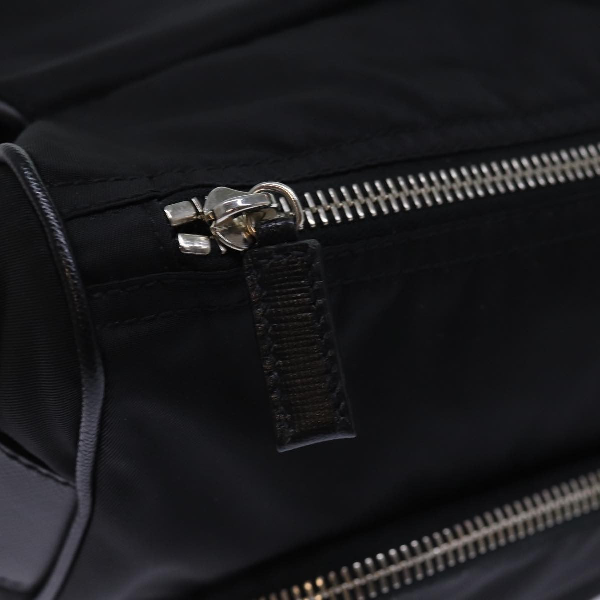 Prada Buckle Messenger Tessuto Black Nylon Shoulder Bag Bag (Pre-Owned)