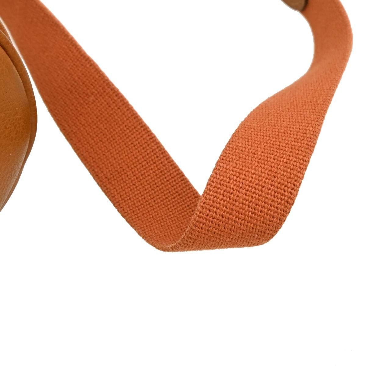 Hermes Garden File Toile And Leather Orange Canvas Tote Bag Bag (Pre-Owned)