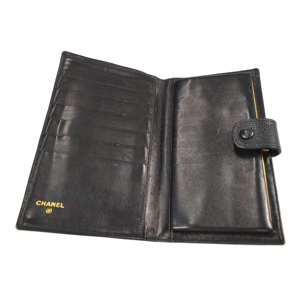Chanel Timeless Cc French Caviar Black Leather Wallets Accessory (Pre-Owned)