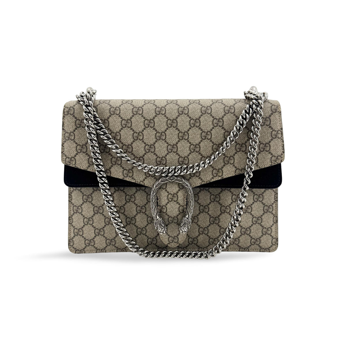 Gucci Dionysus Gg Coated Canvas Beige Canvas Shoulder Bag Bag (Pre-Owned)