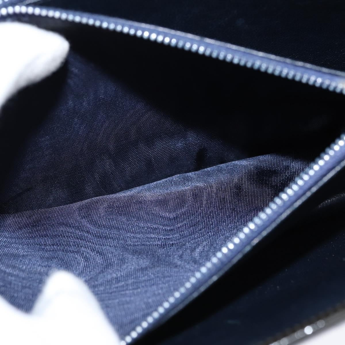 Celine Vintage Carriage Flap Clutch Leather Black Patent_Leather Shoulder Bag Bag (Pre-Owned)