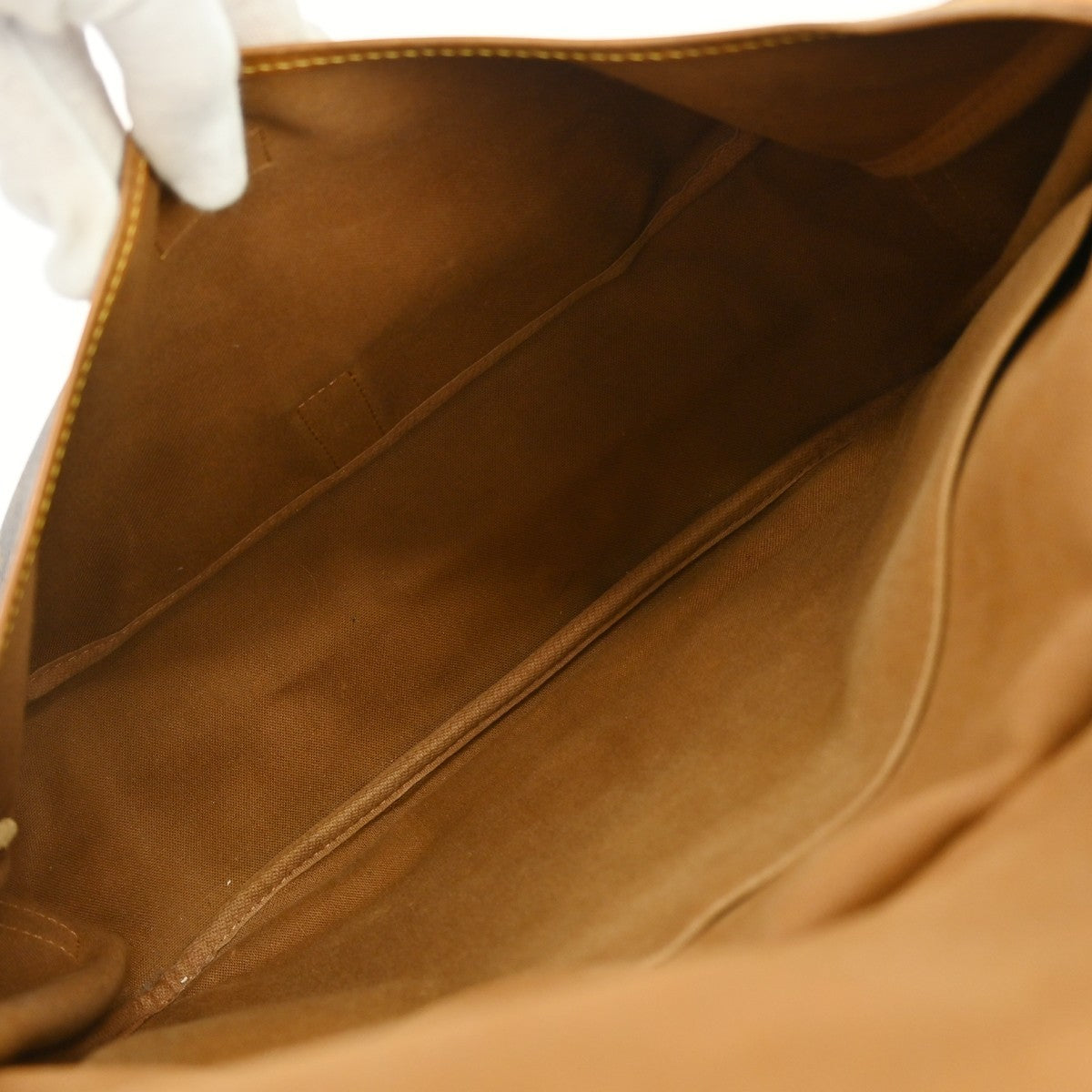 Louis Vuitton Saumur Messenger Monogram Canvas Brown Canvas Handbag (Pre-Owned)