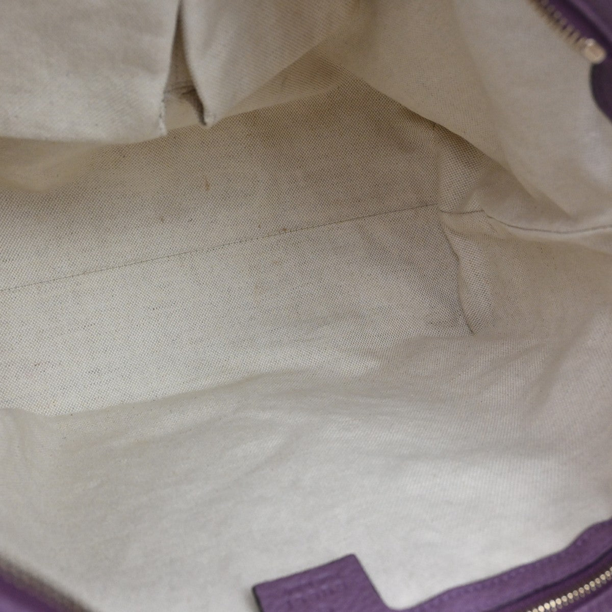 Gucci Miss Gg Tote Gg Canvas With Leather Beige Canvas Handbag (Pre-Owned)