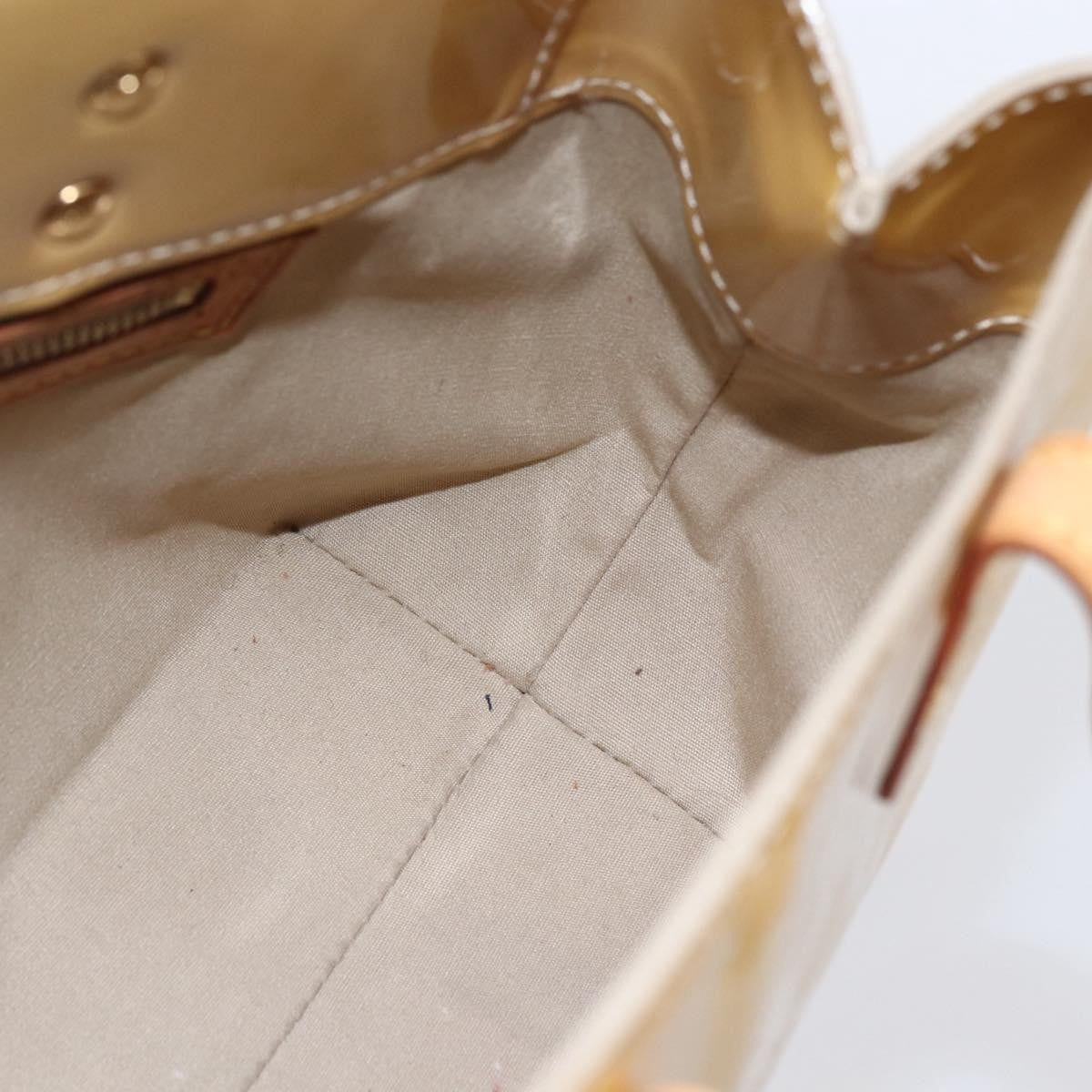 Louis Vuitton Reade Monogram Vernis Beige Patent_Leather Handbag (Pre-Owned)