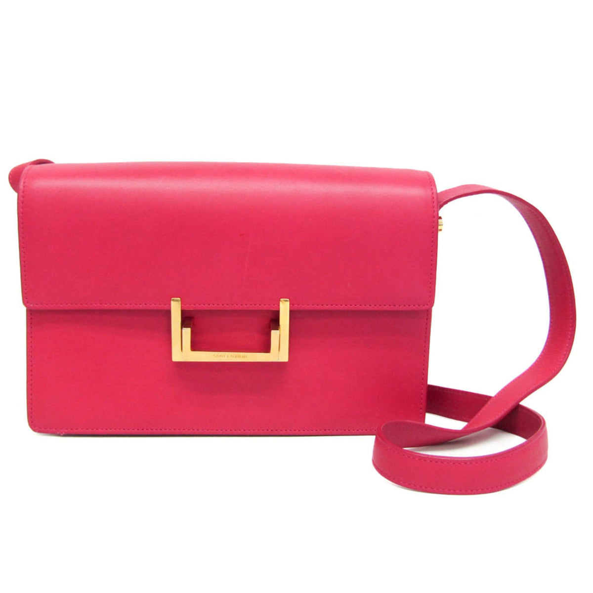 Saint Laurent Vintage Leather Pink Leather Shoulder Bag Bag (Pre-Owned)