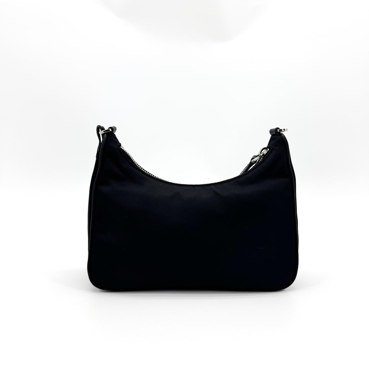 Prada Re-Edition 2005 Hobo Tessuto With Saffiano Leather Black Nylon Shoulder Bag Bag (Pre-Owned)