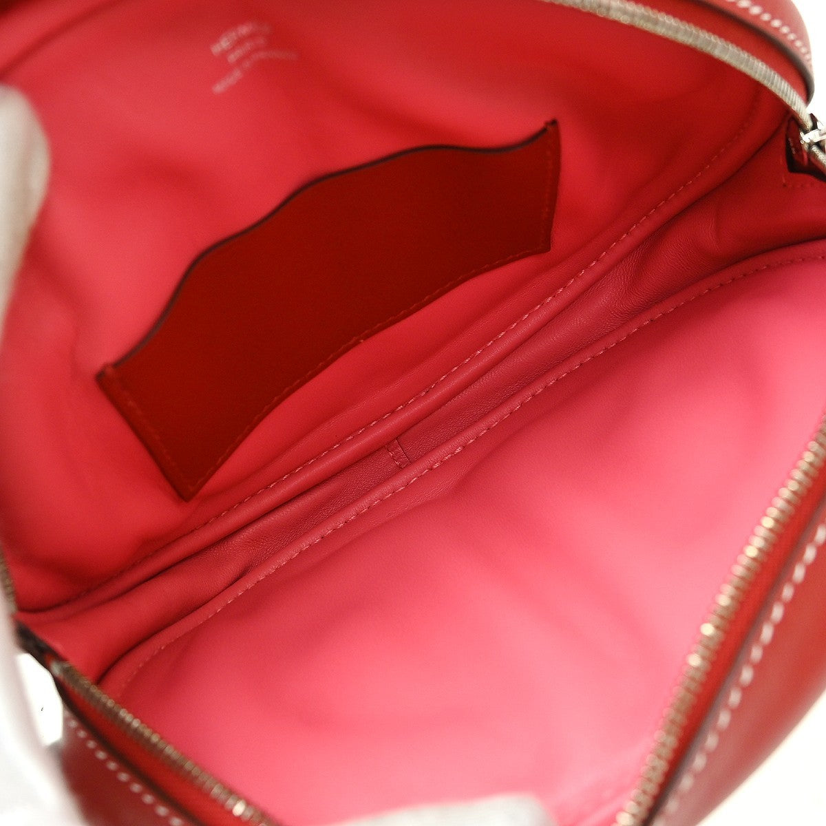 Hermes In-The-Loop Belt Swift Red Leather Clutche & Pouche Bag (Pre-Owned)