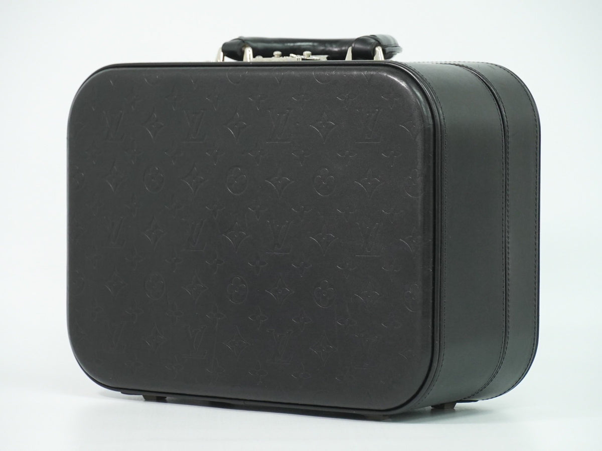 Louis Vuitton Valisette Monogram Glace Leather Black Patent_Leather Handbag (Pre-Owned)