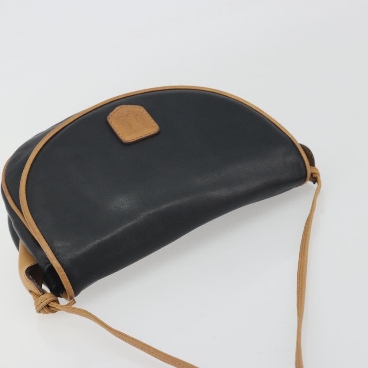 Celine Vintage Leather Black Leather Shoulder Bag Bag (Pre-Owned)