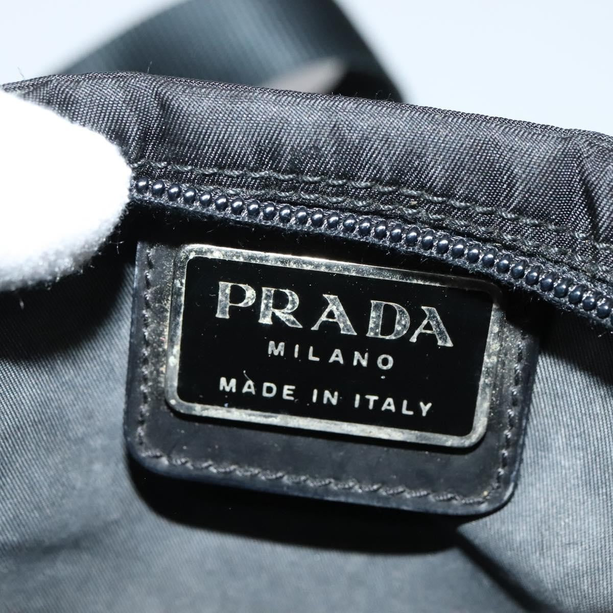 Prada Front Pocket Messenger Tessuto Black Nylon Shoulder Bag Bag (Pre-Owned)