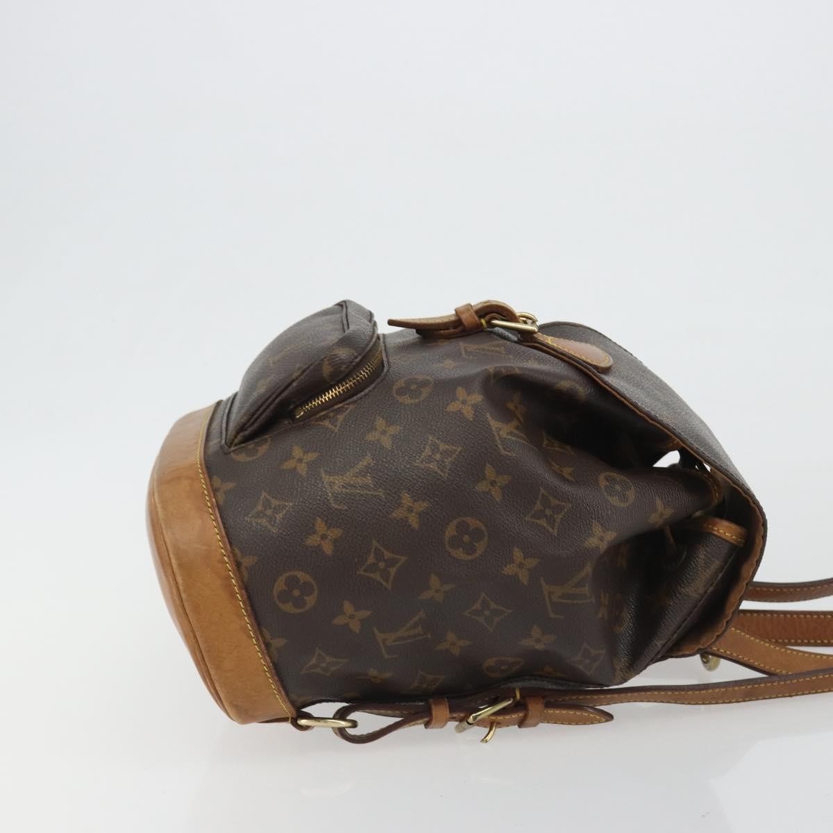 Louis Vuitton Vintage Montsouris Monogram Canvas Brown Canvas Backpack Bag (Pre-Owned)