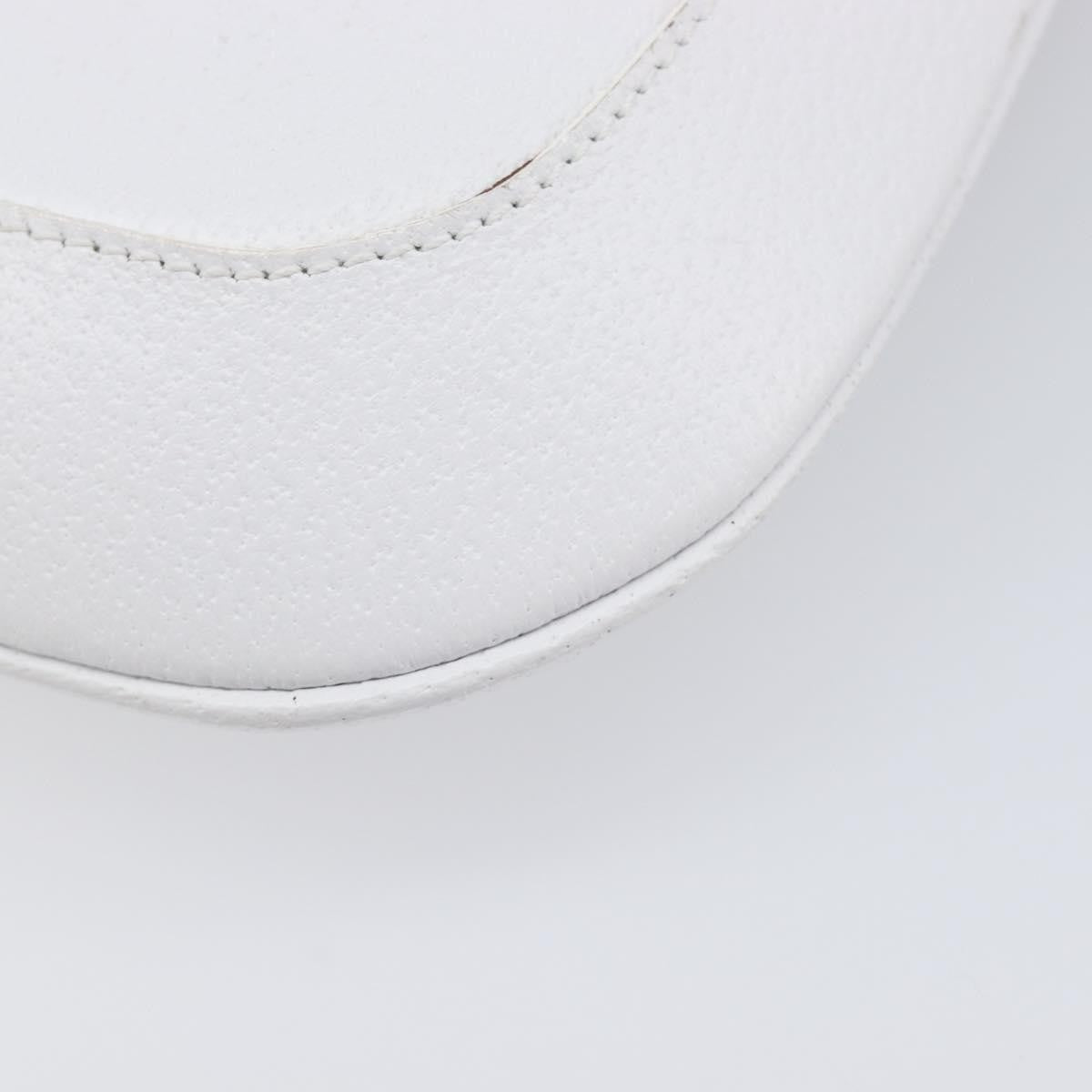 Gucci Shoulder Leather White Leather Shoulder Bag Bag (Pre-Owned)