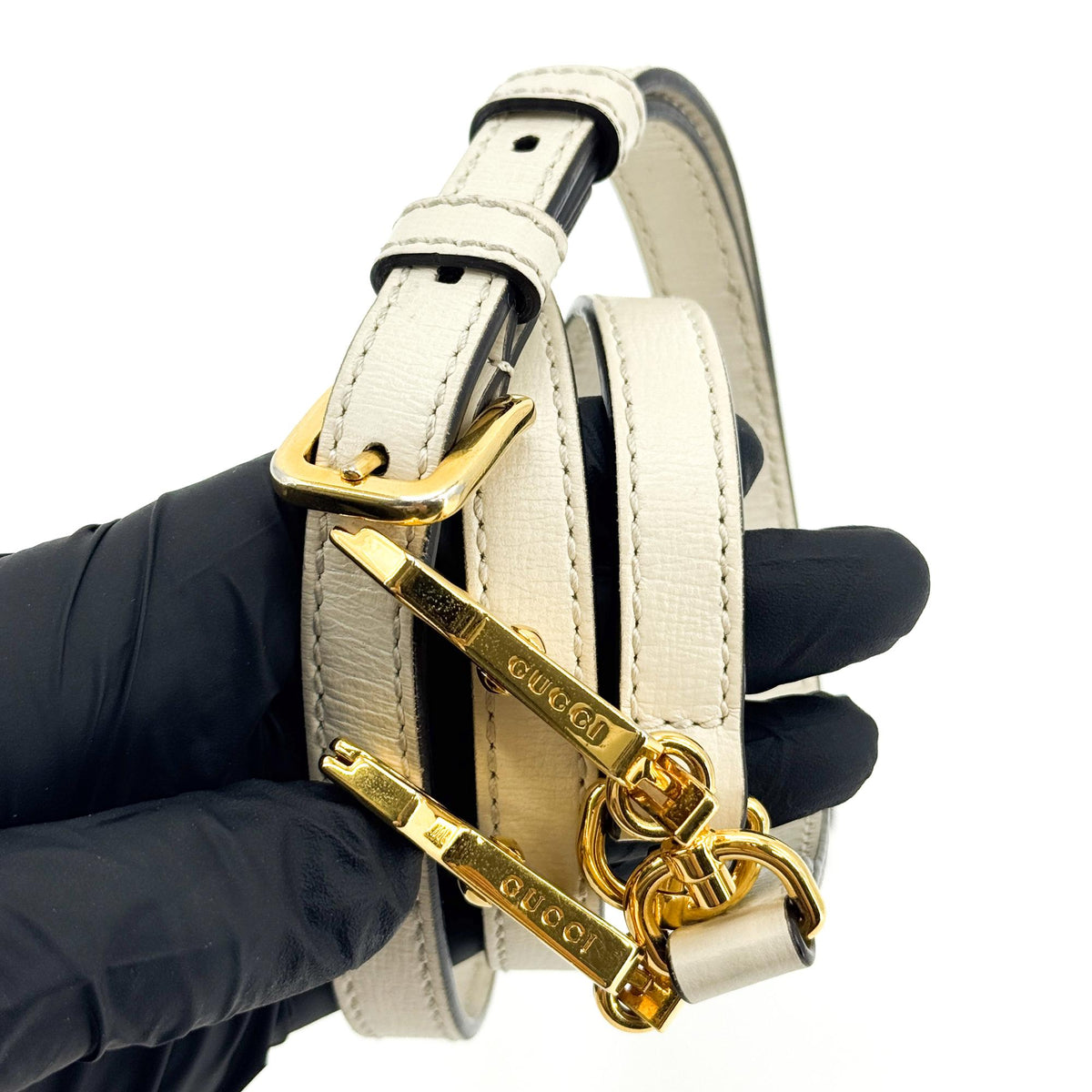 Gucci Horsebit 1955 Top Handle Gg Coated Canvas With Leather Beige Canvas Handbag (Pre-Owned)