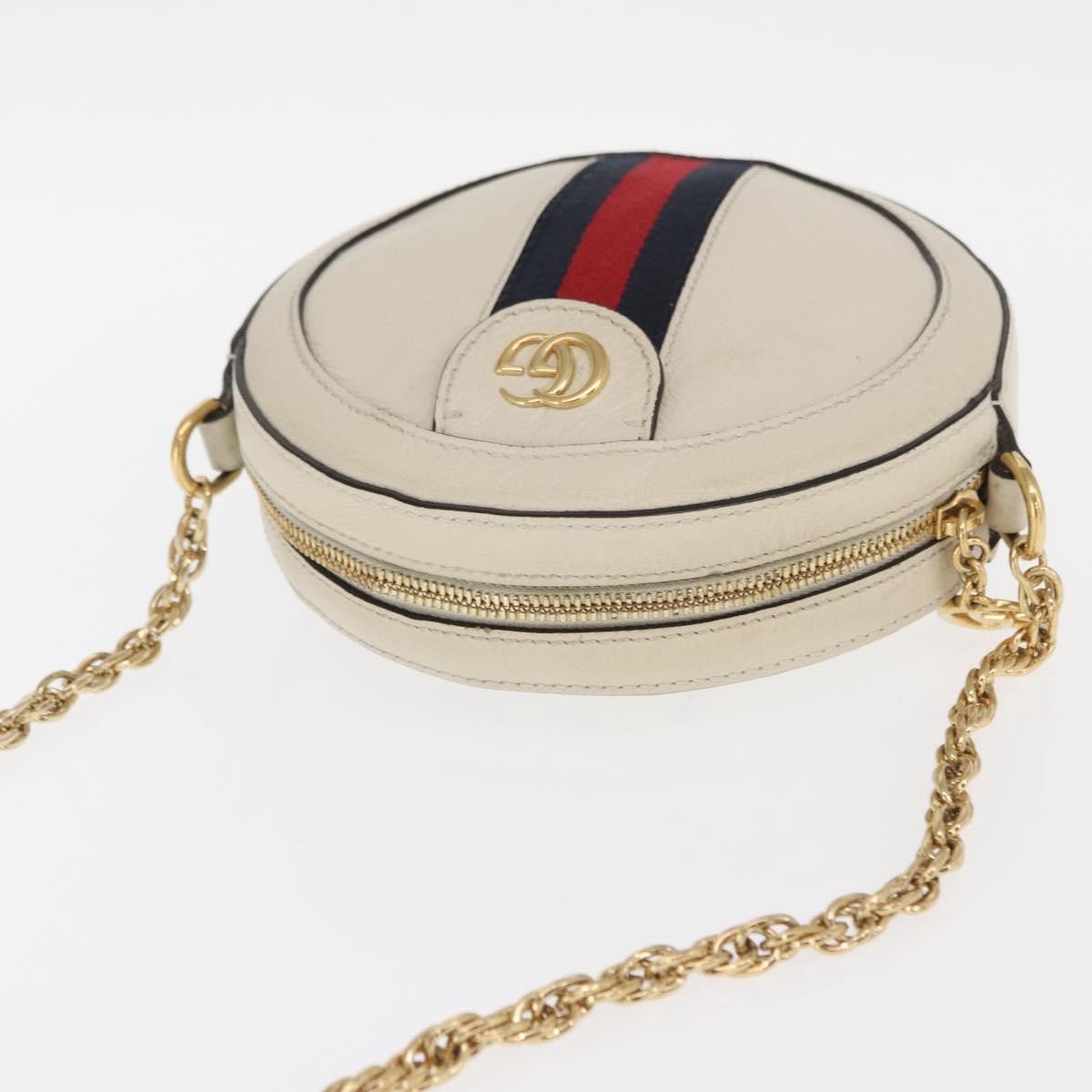 Gucci Gg Marmont Matelasse Leather White Leather Shoulder Bag Bag (Pre-Owned)