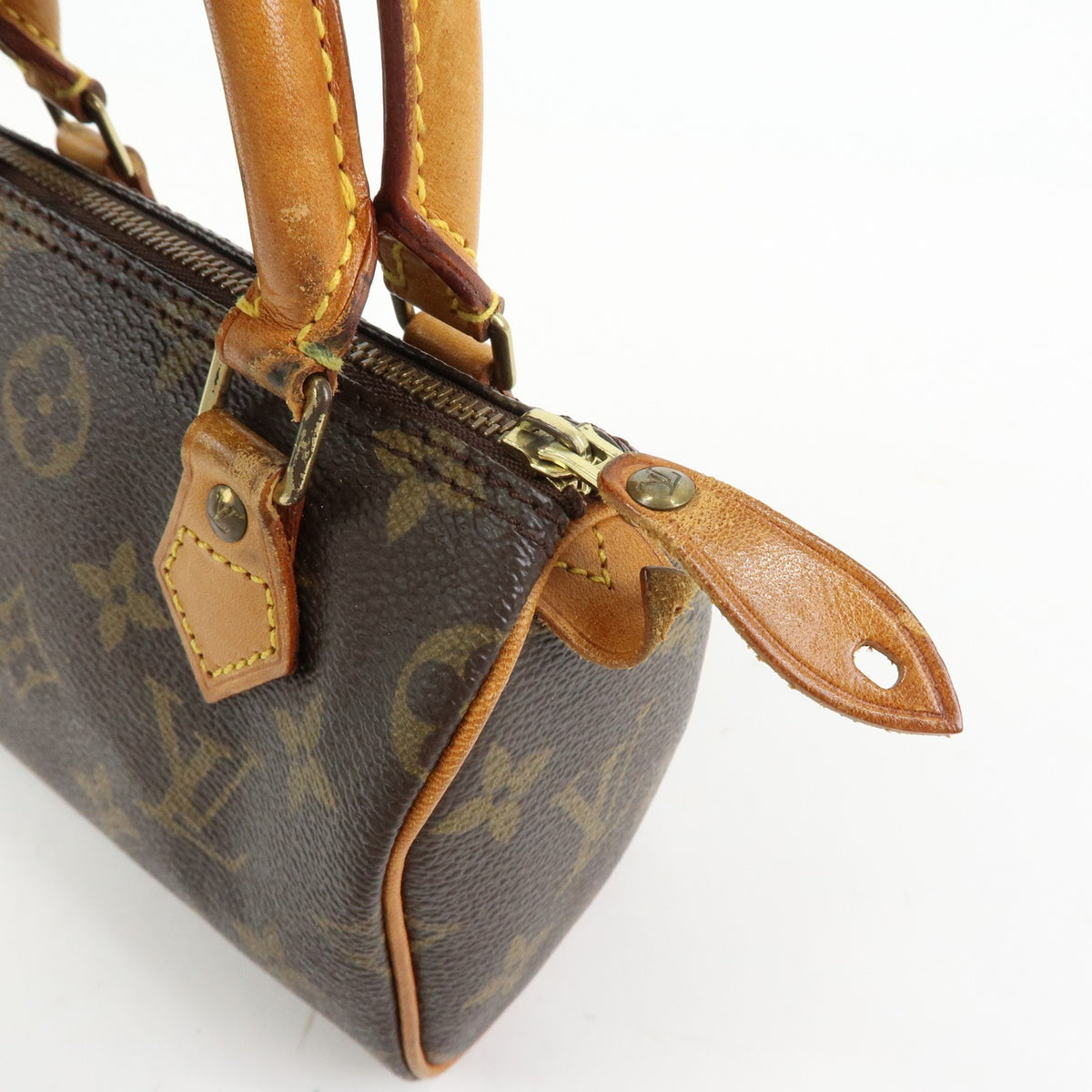 Louis Vuitton Speedy Mini Hl Monogram Canvas Brown Canvas Handbag (Pre-Owned)