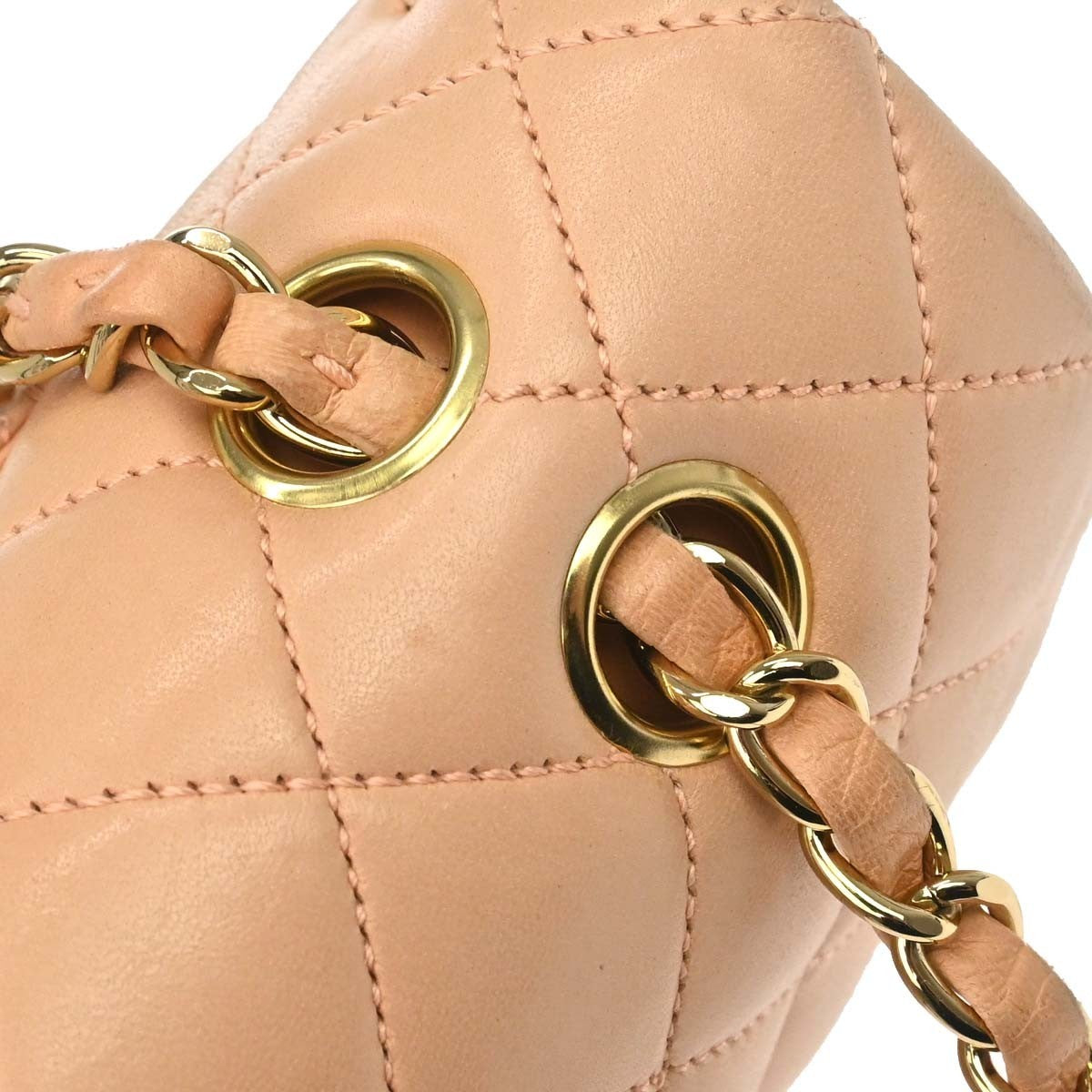 Chanel Timeless - Classic Double Flap Quilted Lambskin Pink Leather Shoulder Bag Bag (Pre-Owned)