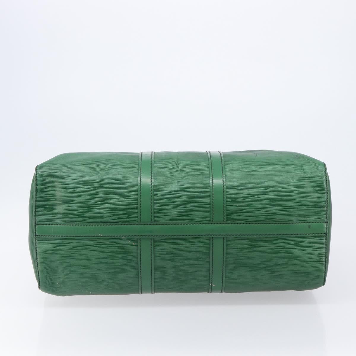 Louis Vuitton Keepall Epi Leather Green Leather Travel Bag Bag (Pre-Owned)