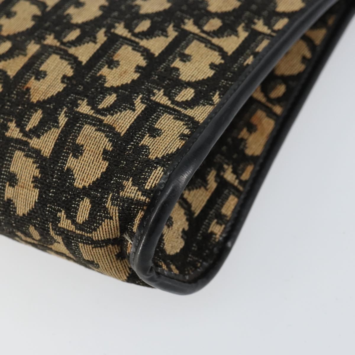 Christian Dior Vintage Trotter Canvas Navy Canvas Shoulder Bag Bag (Pre-Owned)