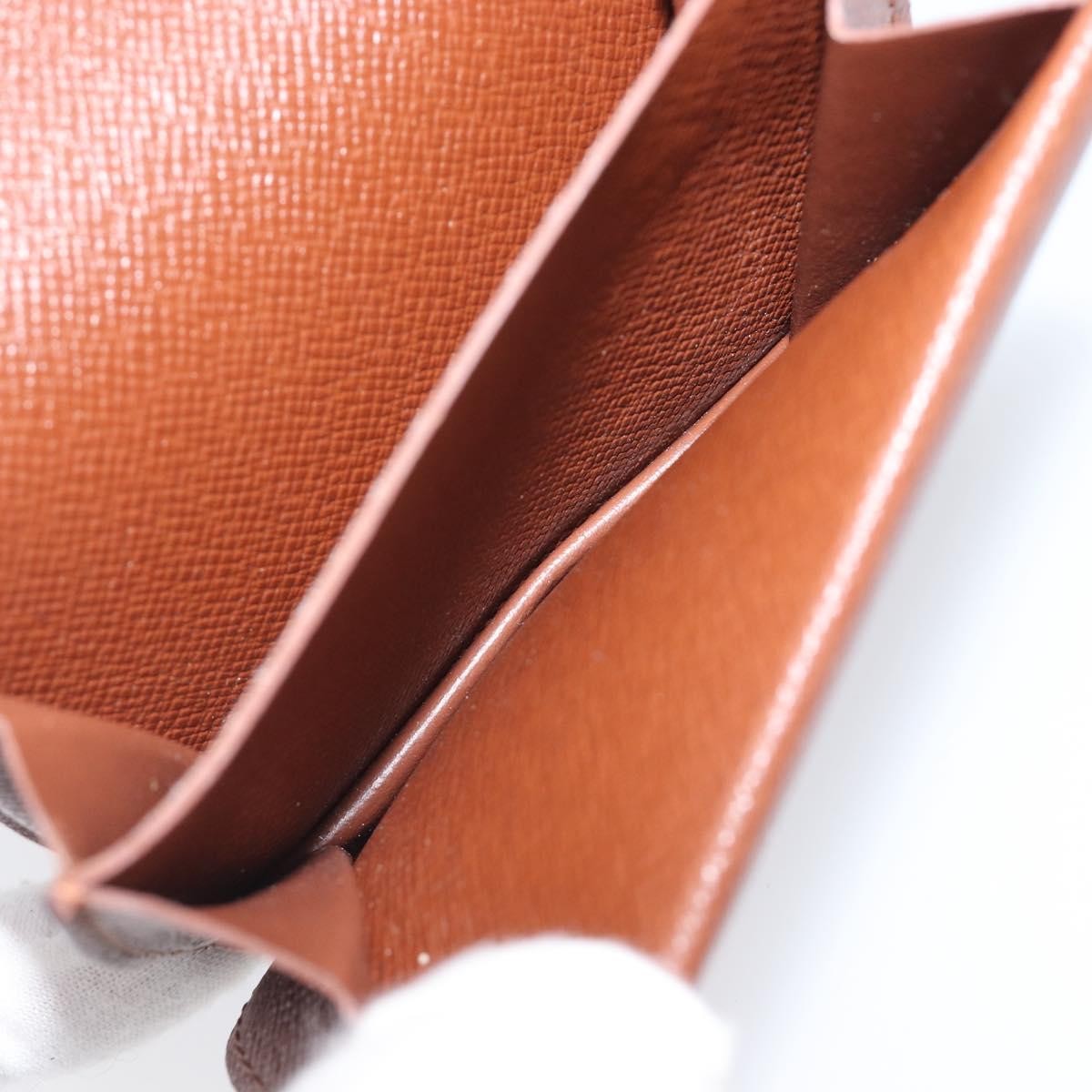 Louis Vuitton Porte Monnaie Gousset Canvas Brown Canvas Wallets Accessory (Pre-Owned)