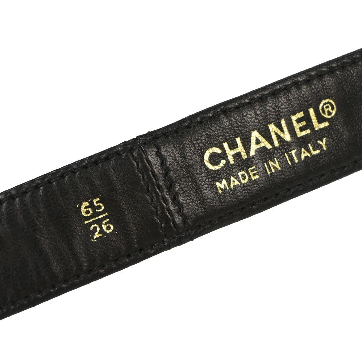Chanel Cc Turnlock Belt Leather Black Leather Belts Accessory (Pre-Owned)