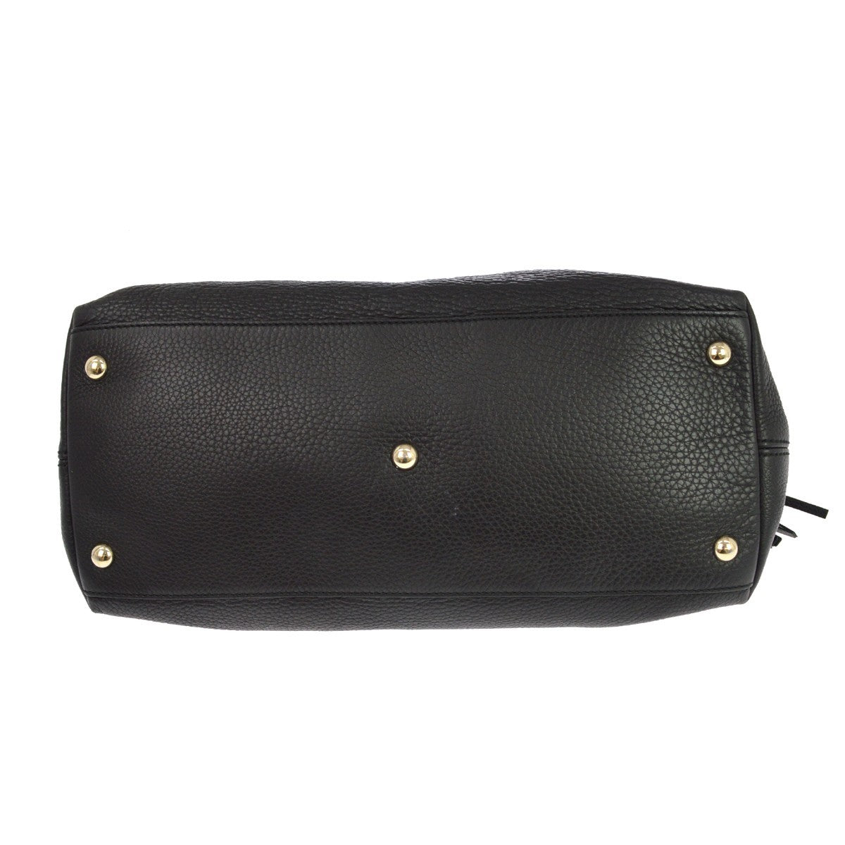 Gucci Soho Working Leather Black Leather Tote Bag Bag (Pre-Owned)