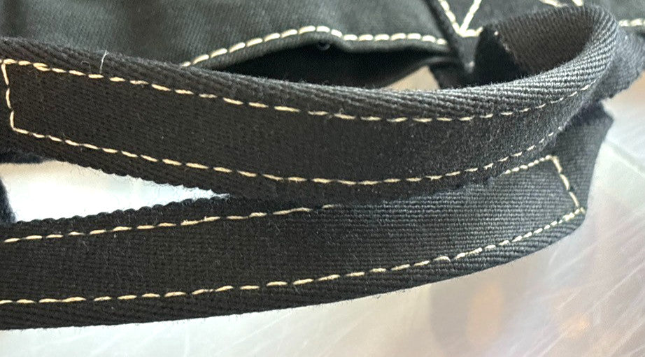 Hermes Fourre Tout Toile Black Cotton Tote Bag Bag (Pre-Owned)