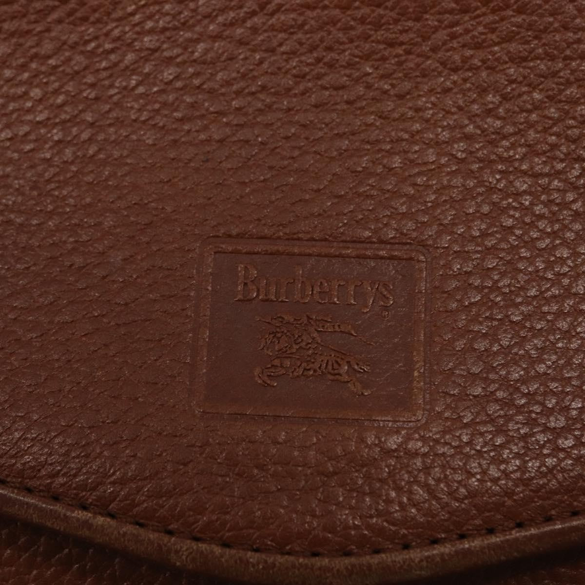 Burberry Vintage Leather Brown Leather Shoulder Bag Bag (Pre-Owned)
