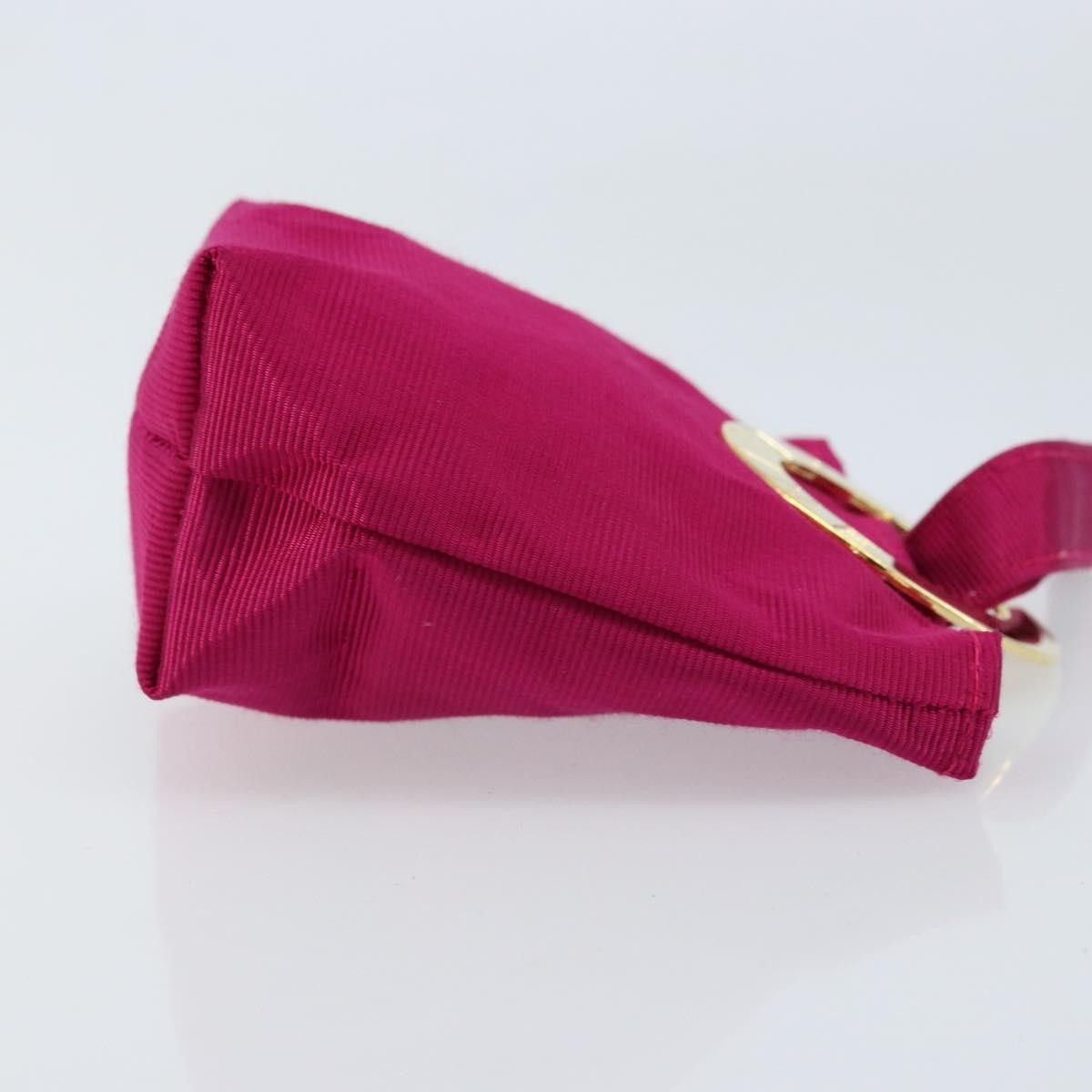 Celine Circle Logo Canvas Pink Canvas Clutche & Pouche Bag (Pre-Owned)