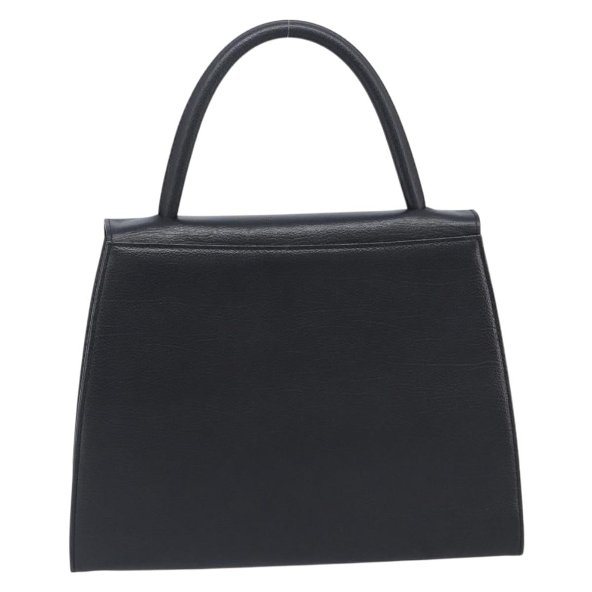 Saint Laurent Handbag Leather Black Leather Handbag (Pre-Owned)