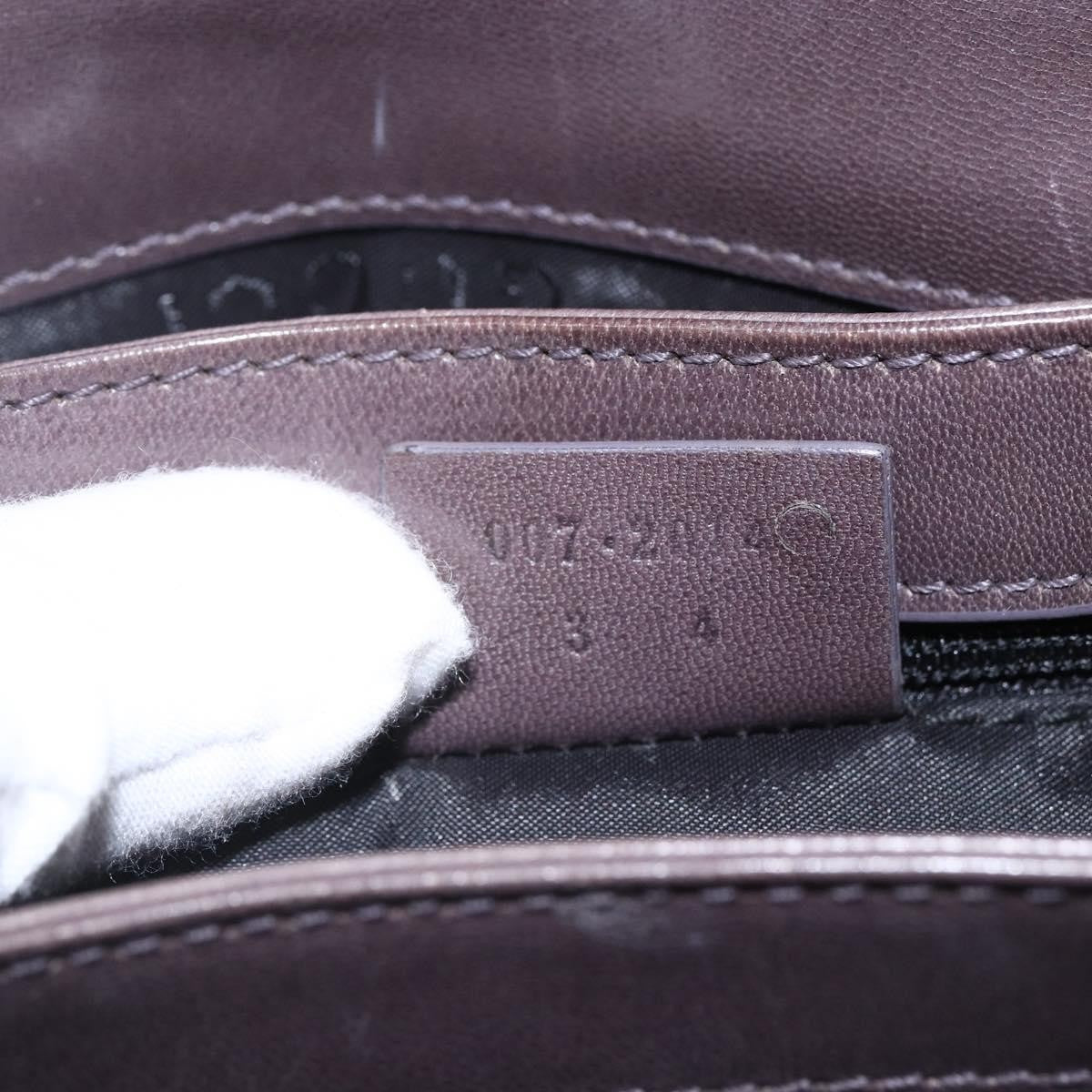 Gucci Vintage Leather Brown Leather Shoulder Bag Bag (Pre-Owned)