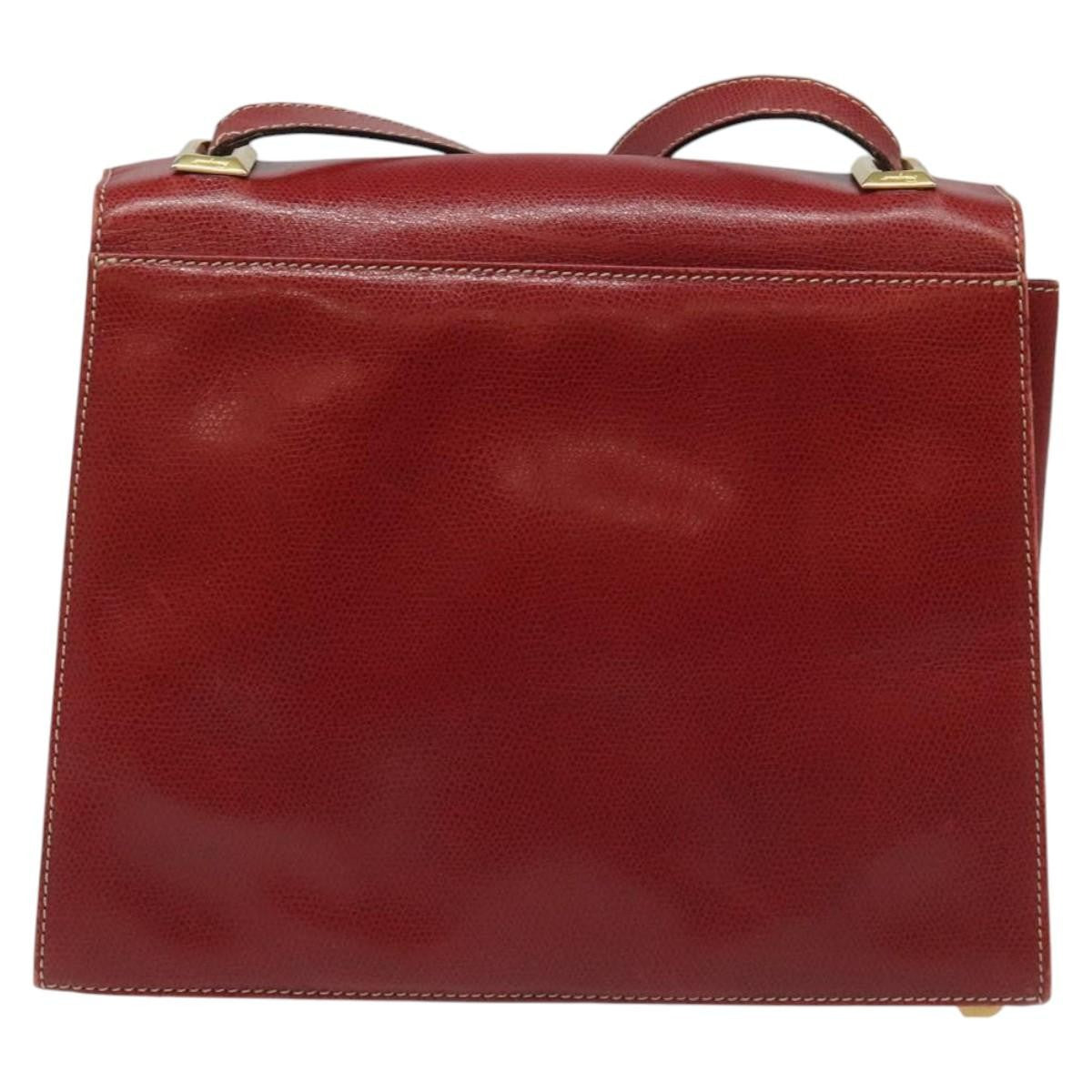 Salvatore Ferragamo Vintage Leather Red Leather Shoulder Bag Bag (Pre-Owned)