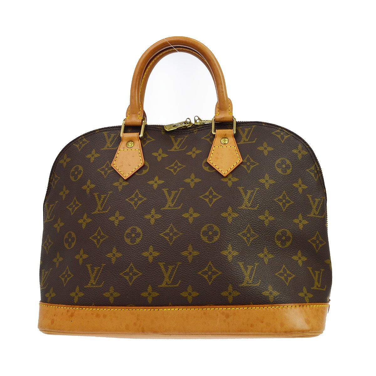 Louis Vuitton Alma Monogram Canvas Brown Canvas Handbag (Pre-Owned)