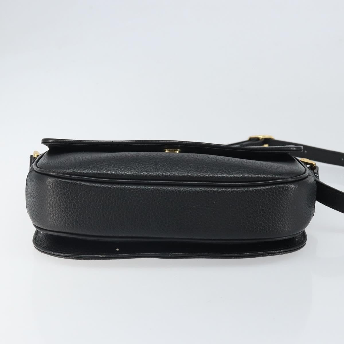 Burberry Vintage Leather Black Leather Shoulder Bag Bag (Pre-Owned)
